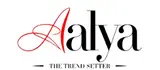 Aalya co-ord sets fashion brand logo for women’s clothing.