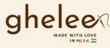 Ghelee brand logo showcasing handcrafted products made in India.