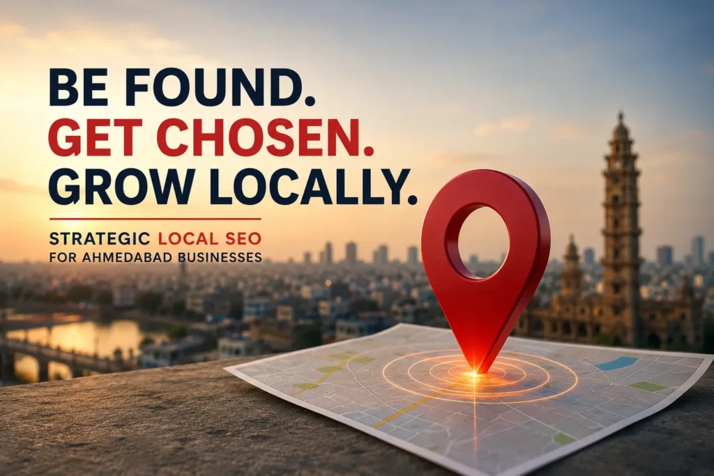 Strategic local SEO for Ahmedabad businesses — Be Found, Get Chosen, Grow Locally