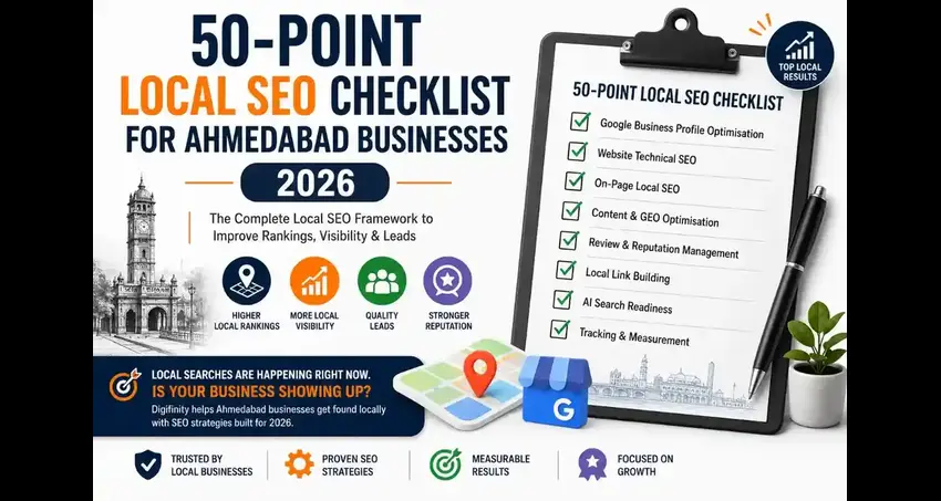 50-Point Local SEO Checklist for Ahmedabad Businesses 2026 by Digifinity