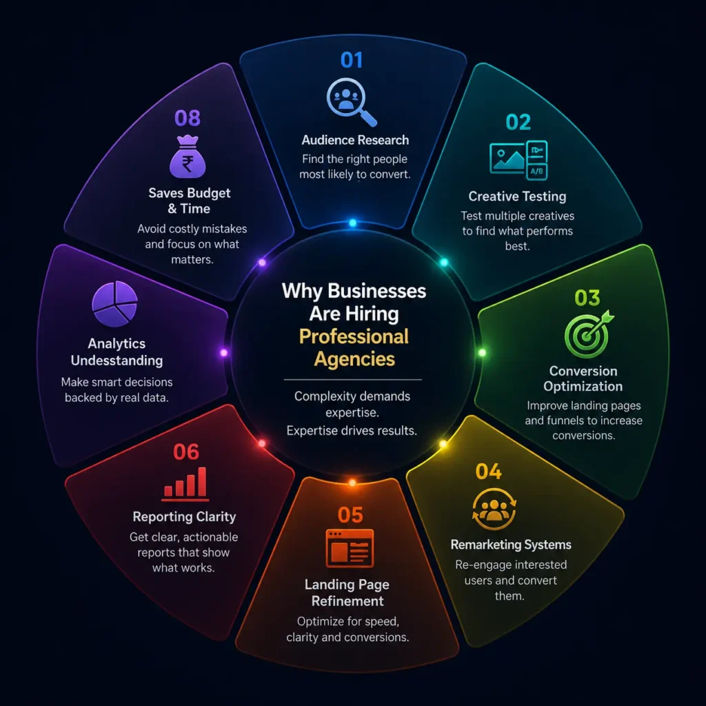 Marketing agency conversion optimization infographic