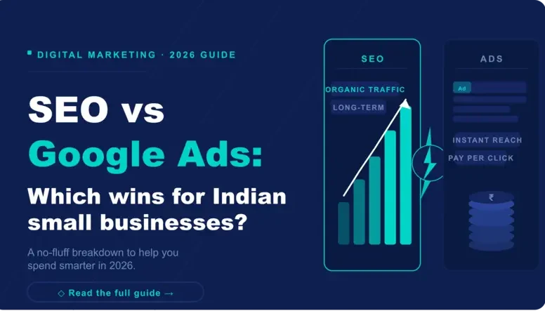 SEO vs Google Ads — which wins for Indian small businesses in 2026