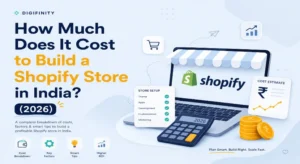 Infographic: Cost to build a Shopify store in India 2026 by Digifinity