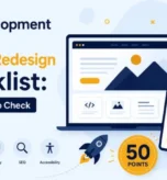 50-point pre-launch website redesign checklist covering SEO, security, and performance