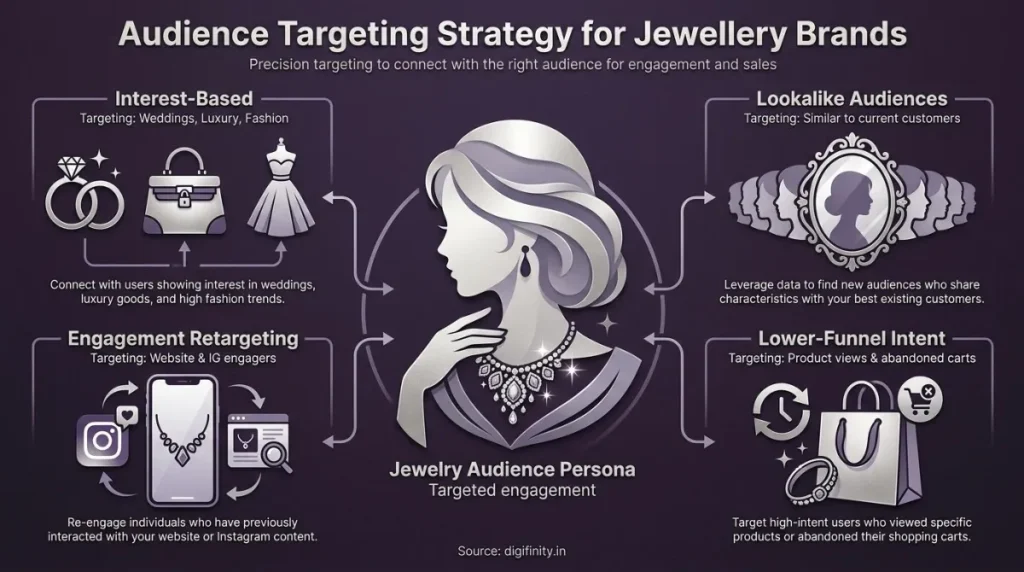 Visual commerce ad formats for jewellery: carousel, video, dynamic ads