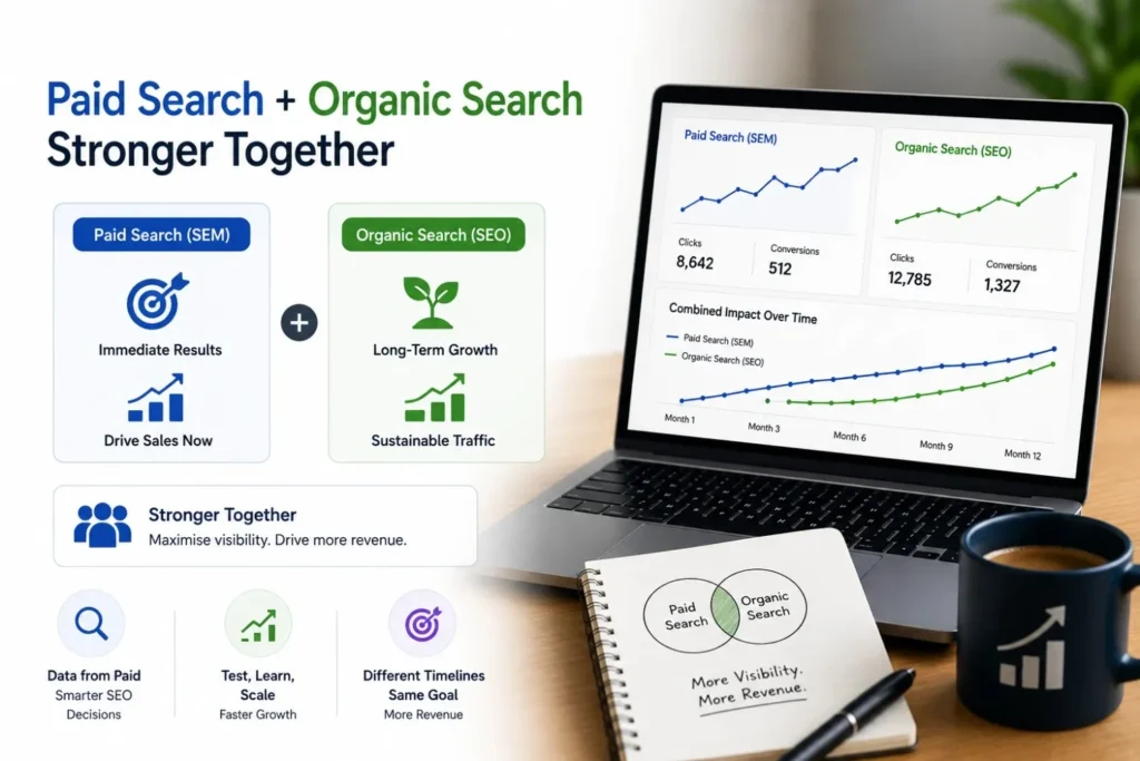 Paid search and organic search working together to drive more revenue