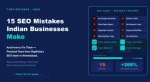 15 SEO mistakes Indian businesses make with audit tracker dashboard