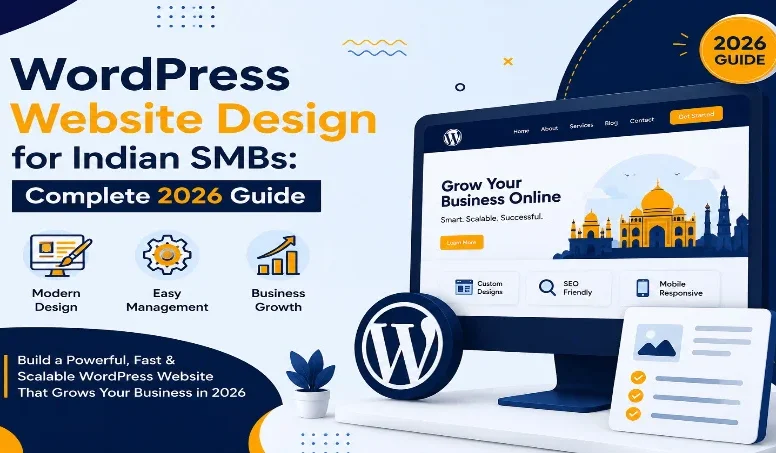 2026 guide banner: WordPress website design for Indian small businesses
