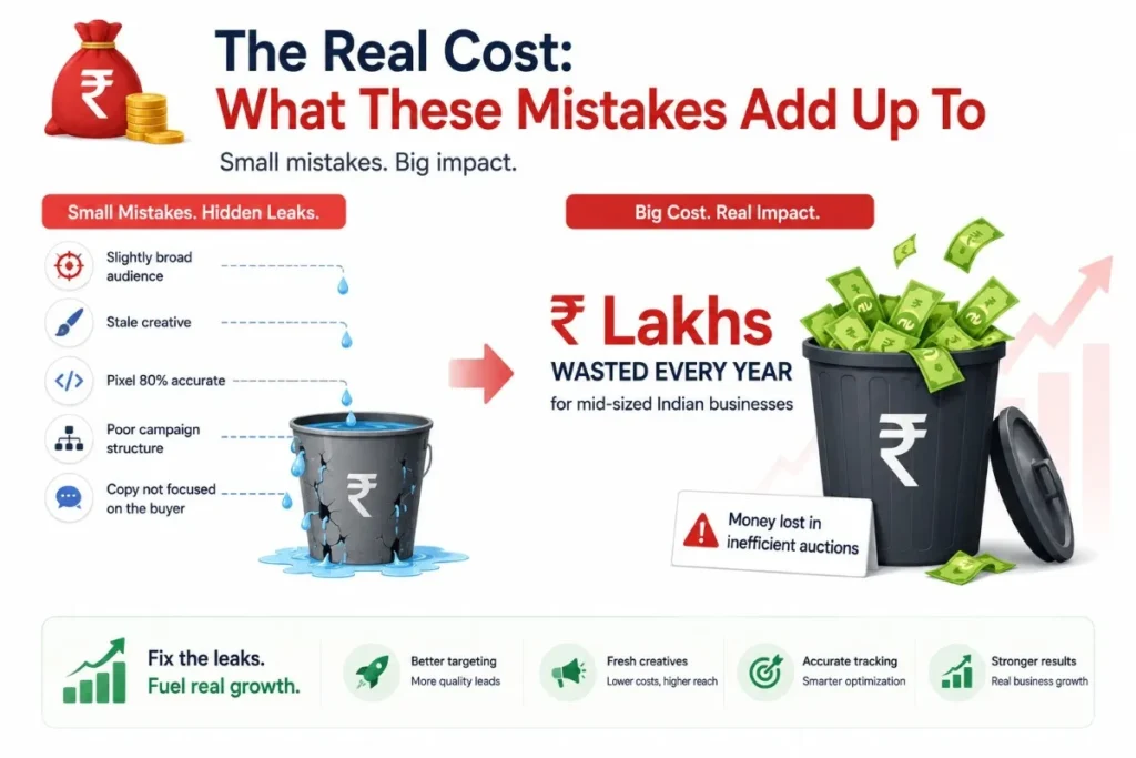 Meta Ads mistakes cost Indian businesses lakhs in wasted ad budget yearly
