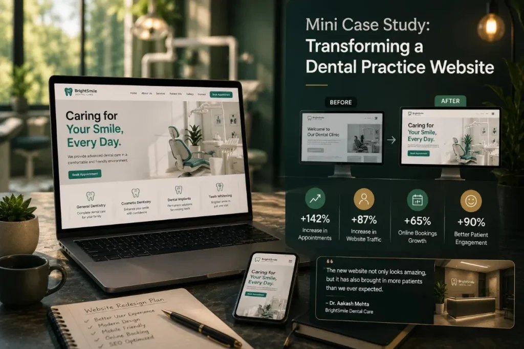  Dental website redesign results: increased appointments, traffic, and bookings
