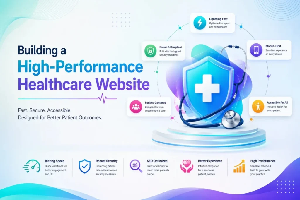 Building a high-performance healthcare website - fast, secure, accessible design