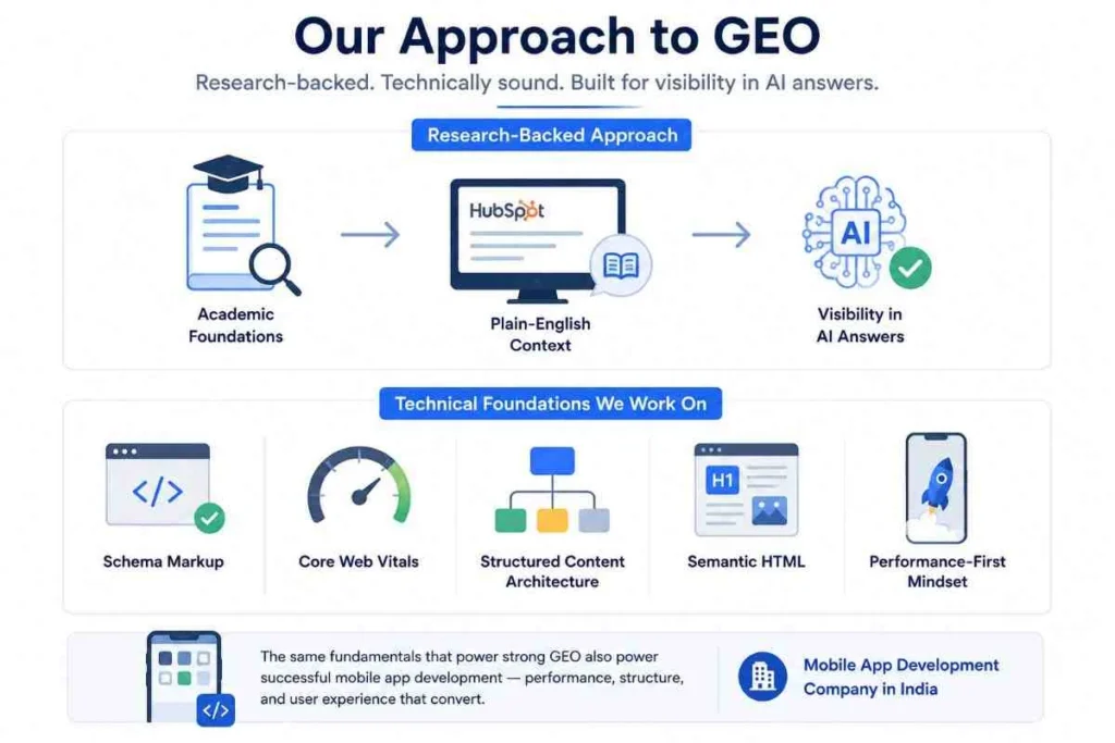 GEO framework for improving website visibility in AI answers