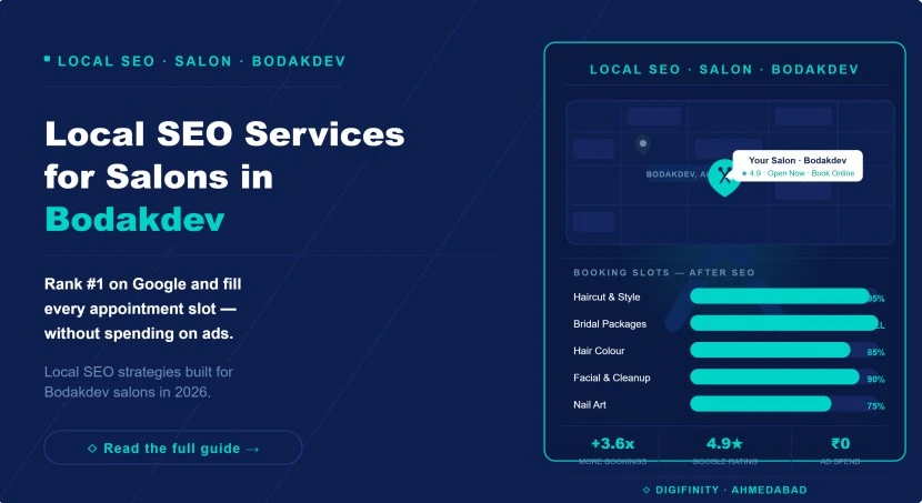 Local SEO services for salons in Bodakdev rank higher, fill every booking slot