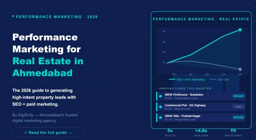 Performance marketing for real estate in Ahmedabad 2026 guide by Digifinity