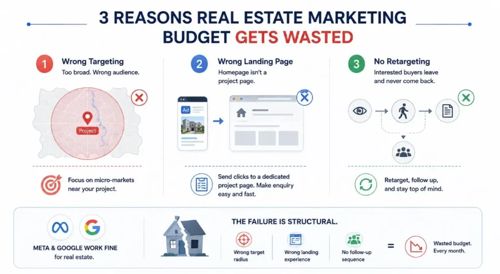  3 reasons real estate marketing budgets get wasted in Ahmedabad
