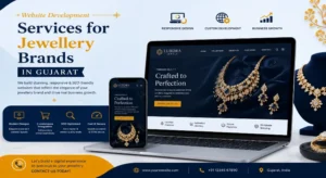 Website development services for jewellery brands in Gujarat, shown on devices