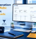 Lead Generation on Meta Ads: How to Get Quality Leads dashboard on desk setup