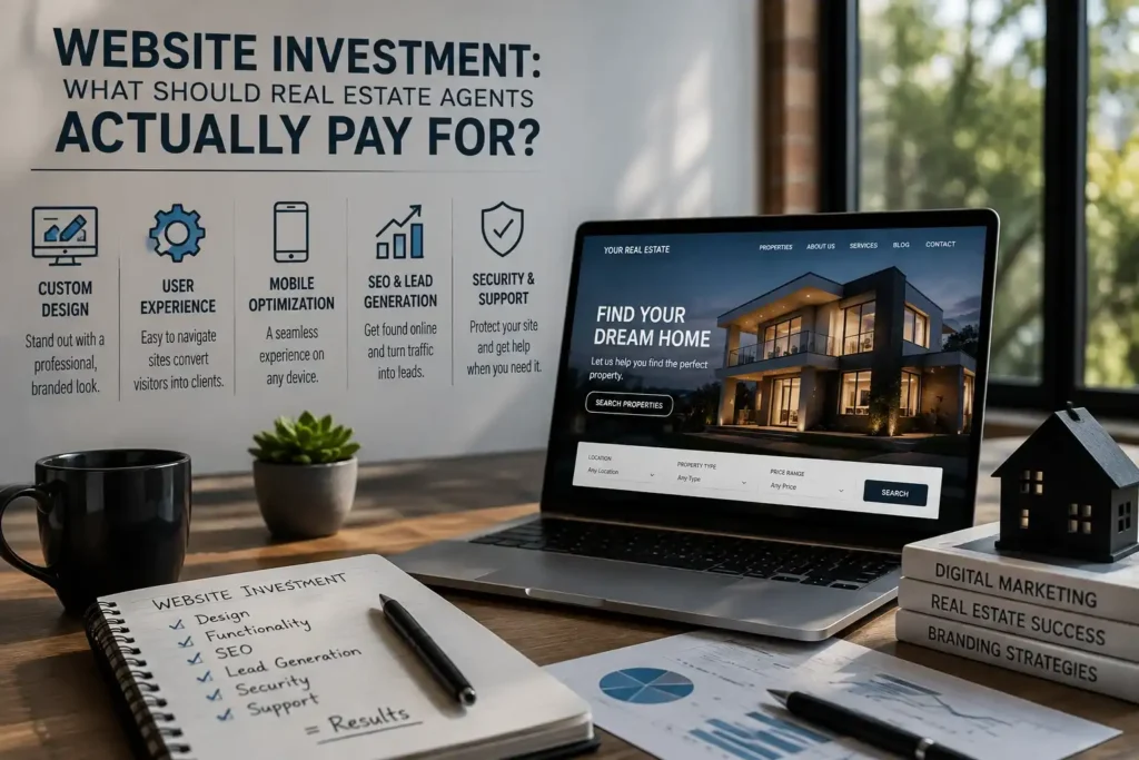 Real estate website investment checklist: design, SEO, security, support
