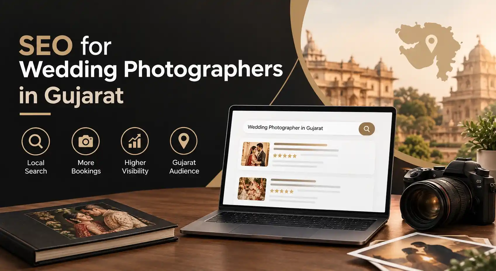SEO for wedding photographers in Gujarat local search visibility