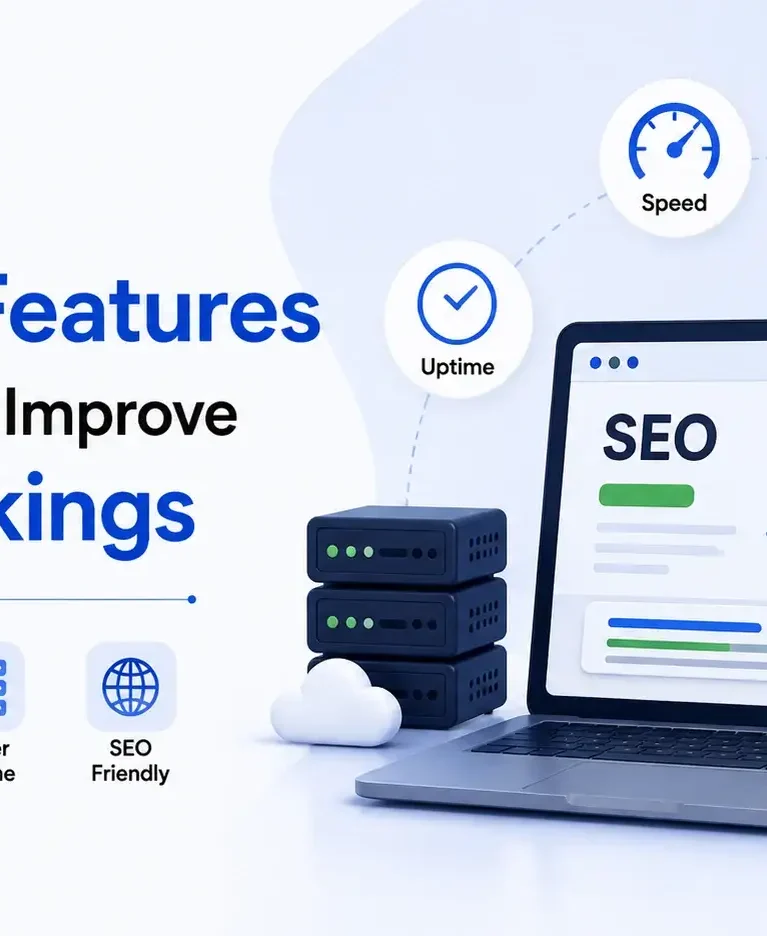 Top 10 Hosting Features That Actually Improve SEO Rankings_11zon Hosting features that improve SEO rankings: speed, uptime, security, and SEO-friendly infrastructure