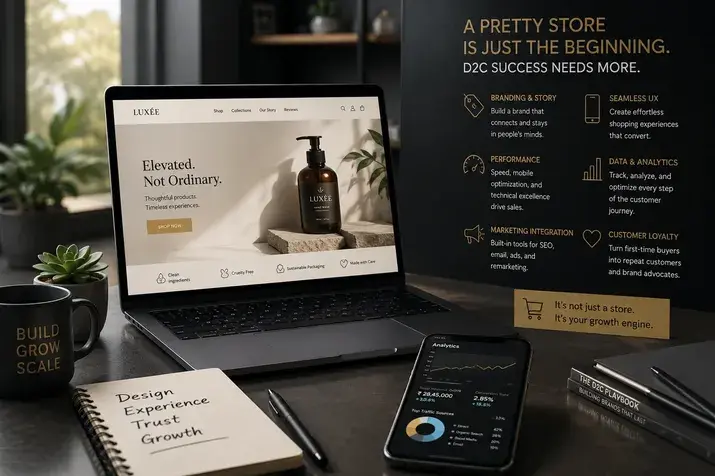 D2C success checklist: branding, performance, UX, and data analytics
