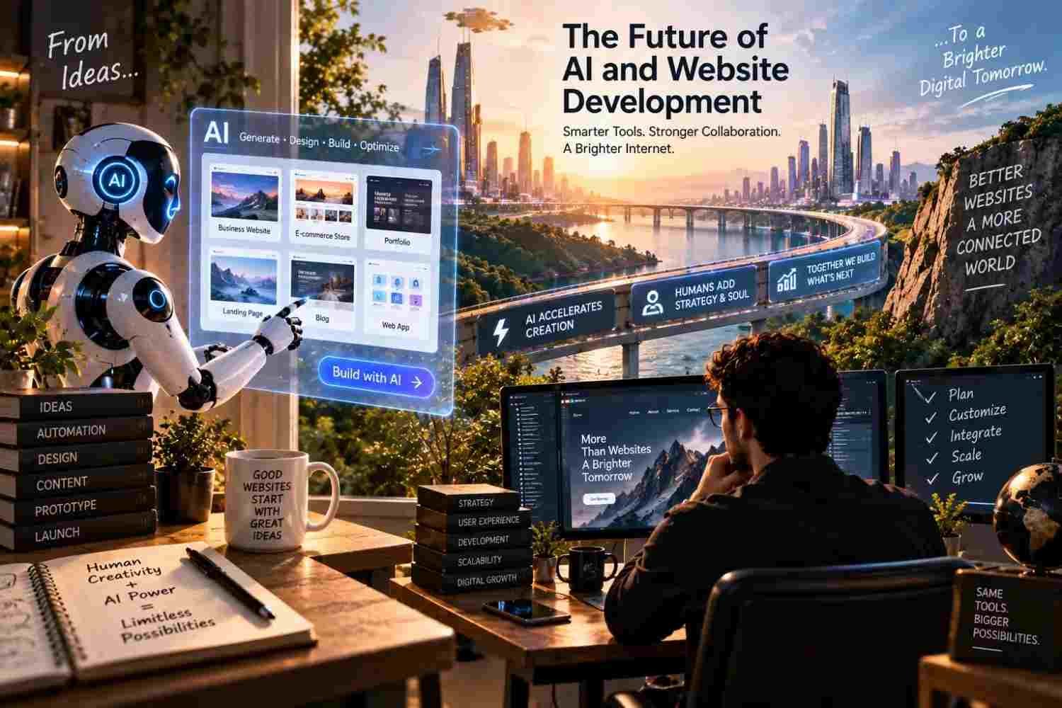 The future of AI and website development: humans and AI collaborating to build better websites